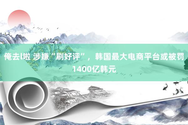 俺去l啦 涉嫌“刷好评”，韩国最大电商平台或被罚1400亿韩元