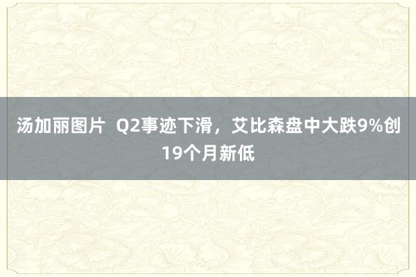 汤加丽图片  Q2事迹下滑，艾比森盘中大跌9%创19个月新低